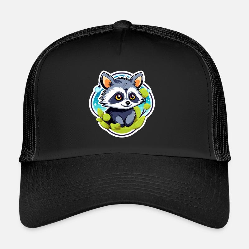 Illustration de raton laveur Casquette trucker 