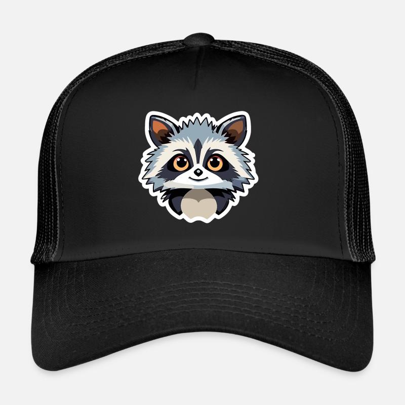 Illustration de raton laveur Casquette trucker 