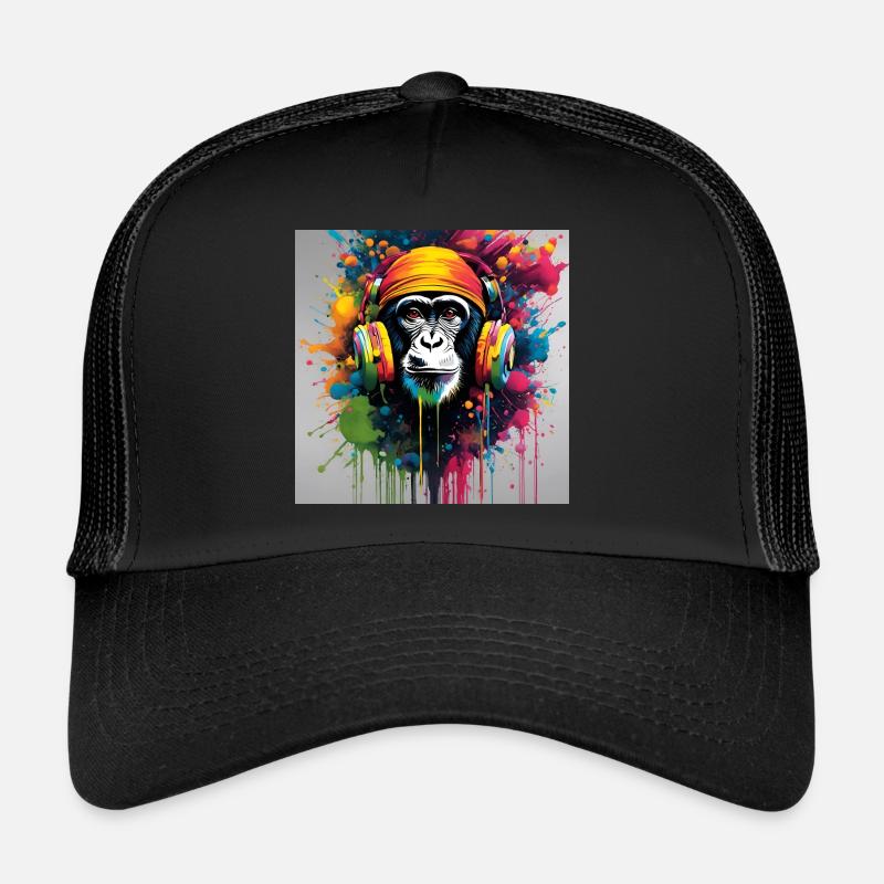 Ein wunderschönes Porträt mit Musik Trucker Cap