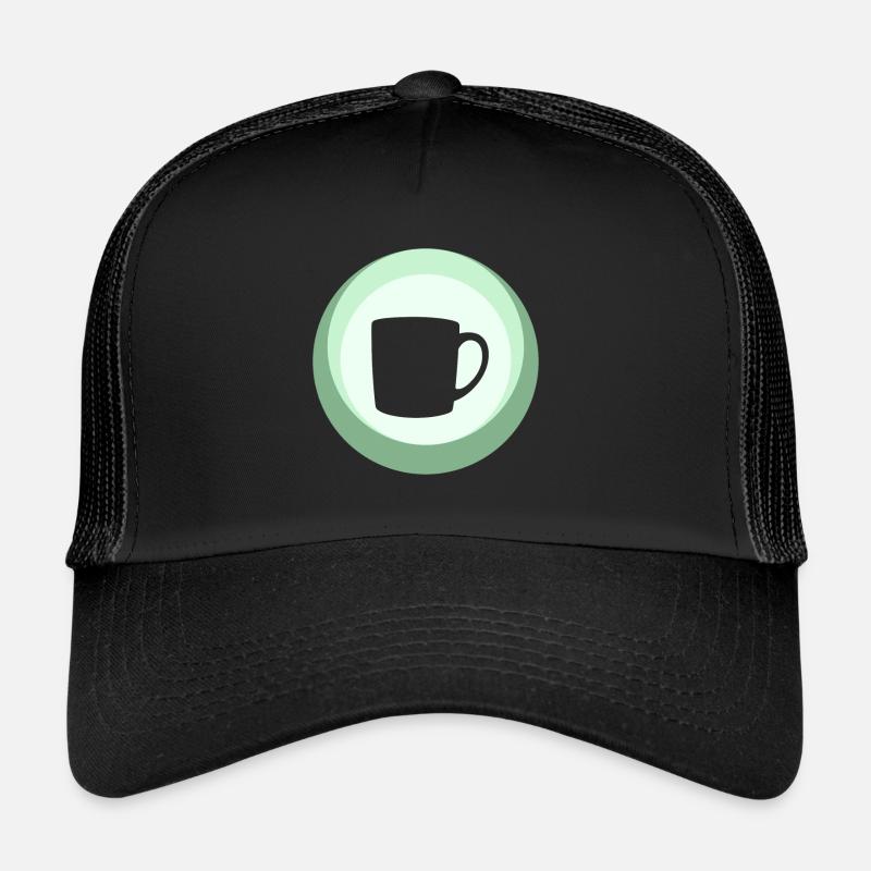 Café Caféine Tasse à café Casquette trucker 