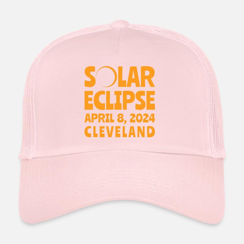 Éclipse solaire 2024 Cleveland, Ohio Casquette trucker 