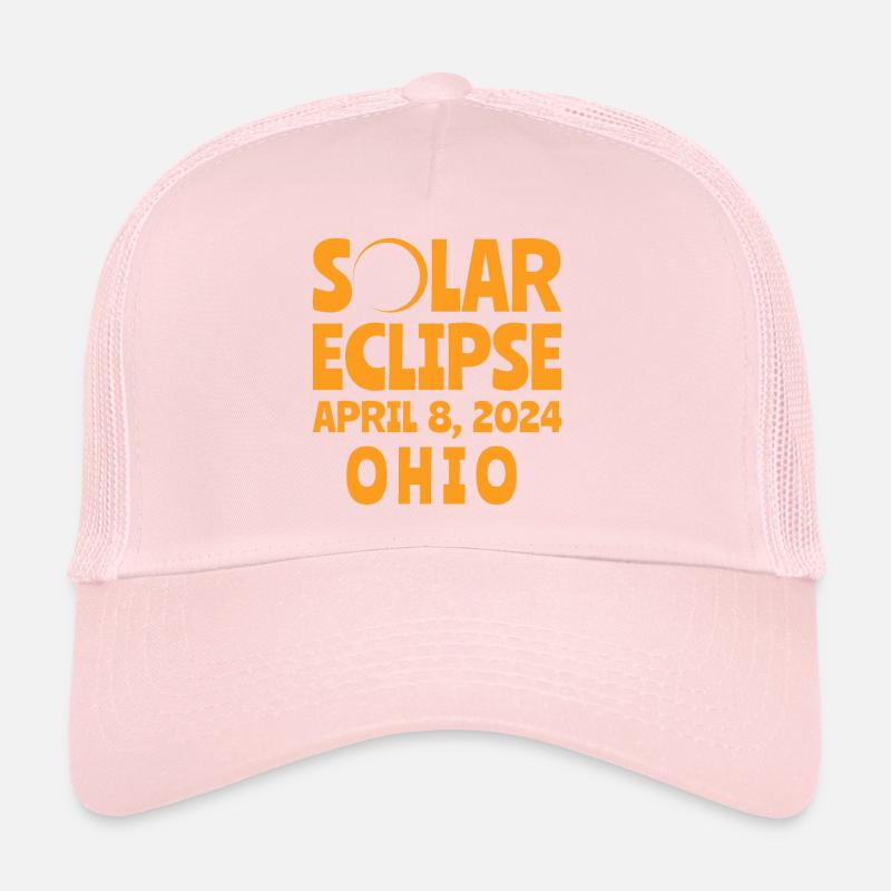 Éclipse Solaire 2024 Ohio Casquette trucker 