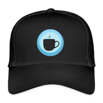 Coffee Espresso Cappuccino - Trucker Cap - black/black - Front