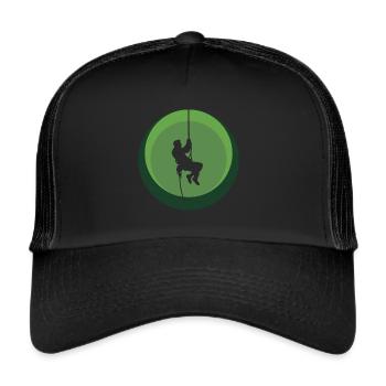 Climbing Rope climbing Rock climbing - Trucker Cap - black/black - Front