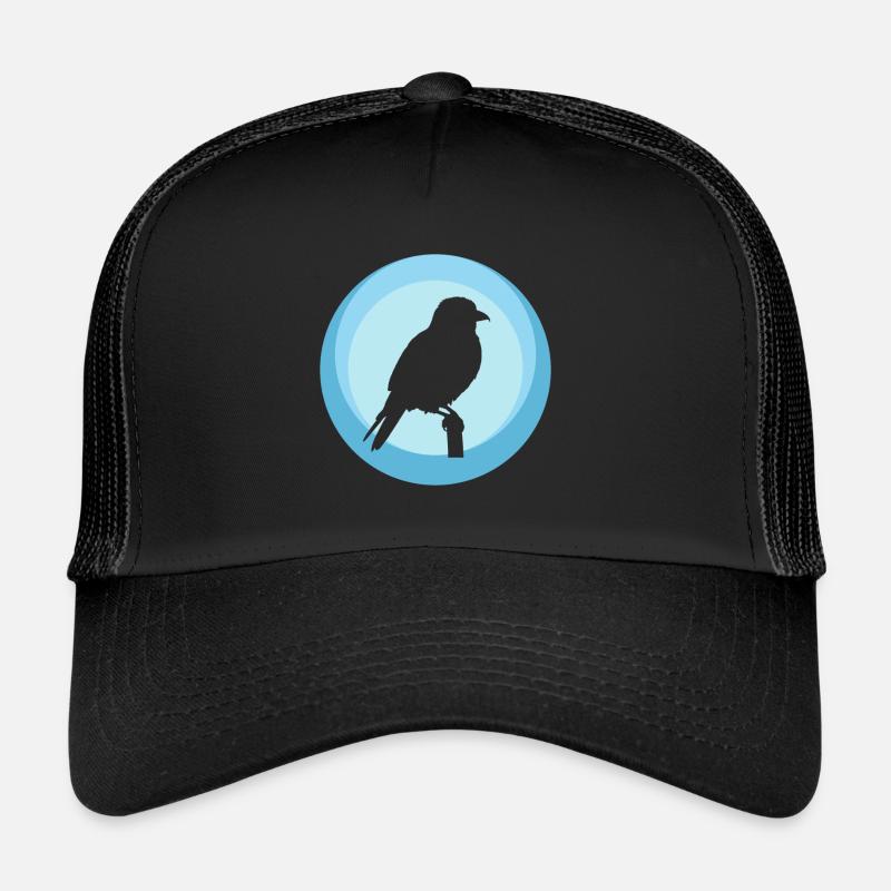 Parakeet Bird Illustration Bird Illustration Trucker Cap