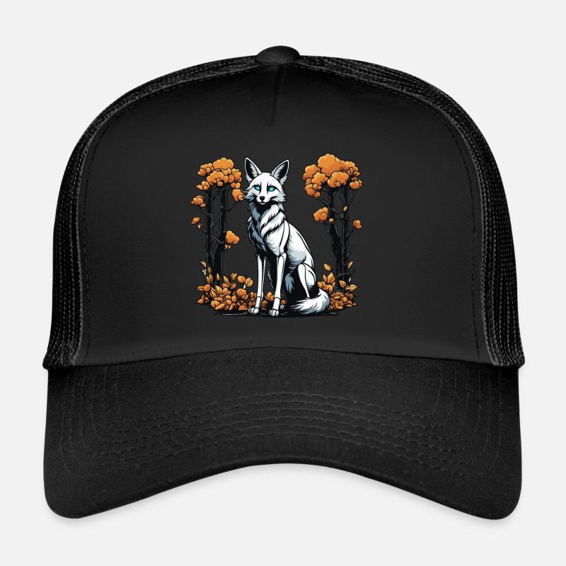 Illustration de squelette de renard Casquette trucker 