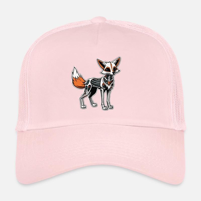 Illustration de squelette de renard Casquette trucker 