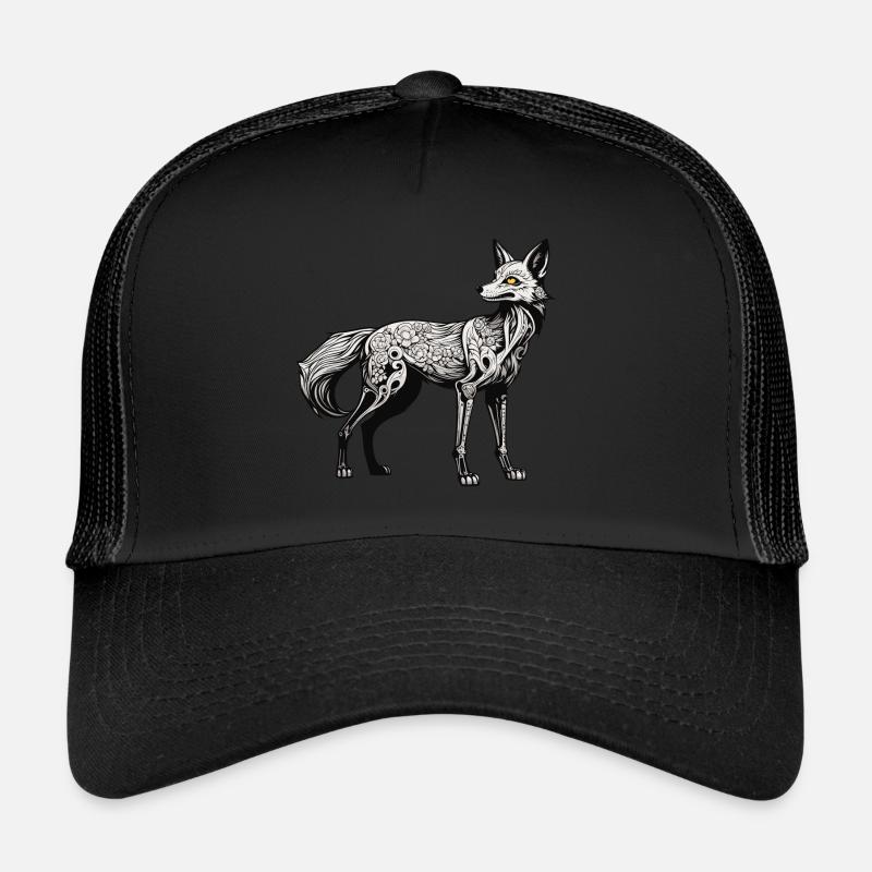 Fuchs Skelett Illustration Trucker Cap