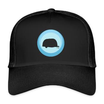 Wohnwagen Caravan RV Camping - Casquette trucker  - noir/noir - Devant