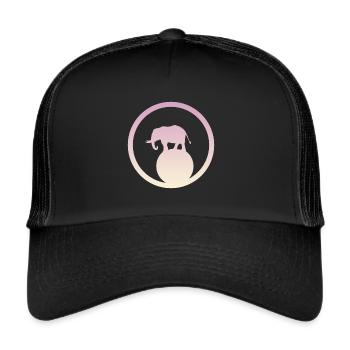 Chapiteau de cirque Acrobaties Éléphant - Casquette trucker  - noir/noir - Devant