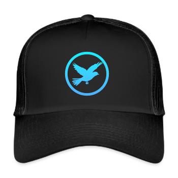 Flying, Flying, Bird - Trucker Cap - black/black - Front