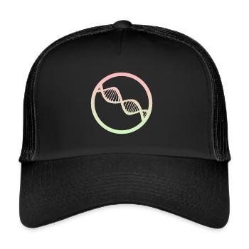 Biologie Zoologie ADN - Casquette trucker  - noir/noir - Devant