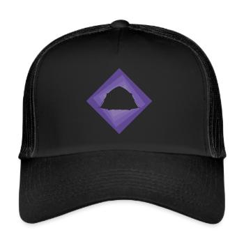 Tente de camping Scout - Casquette trucker  - noir/noir - Devant