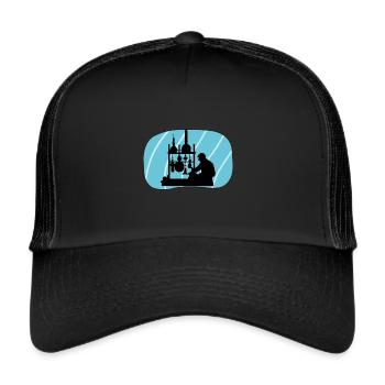 Biochemistry DNA Chemical - Trucker Cap - black/black - Front