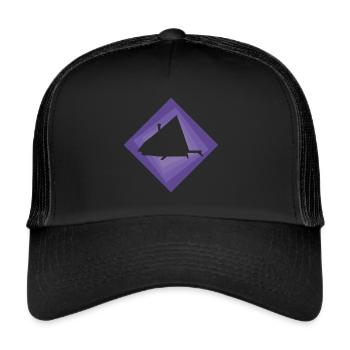 Glamping Camping Camping - Trucker Cap - black/black - Front