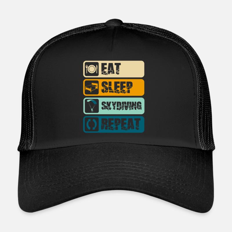 Skydiving Sky Freefall Trucker Cap