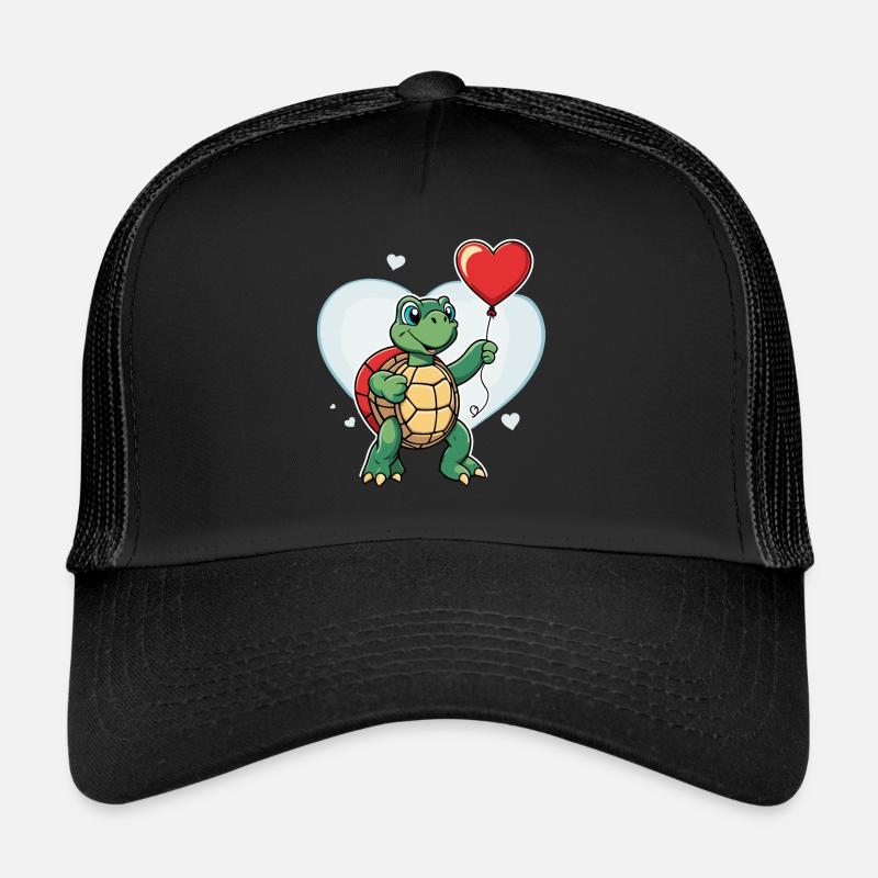 Coeur de tortue - Saint-Valentin Casquette trucker 