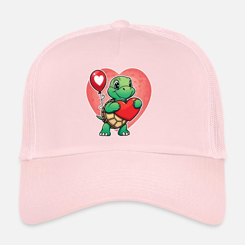 Coeur de tortue - Saint-Valentin Casquette trucker 