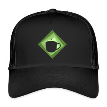 Coffee Coffee Bean Caffeine - Trucker Cap - black/black - Front
