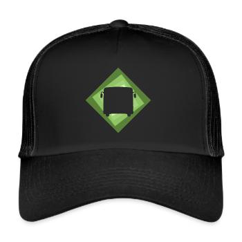 Bus Driver Bus Driving Public Transport - Trucker Cap - black/black - Front