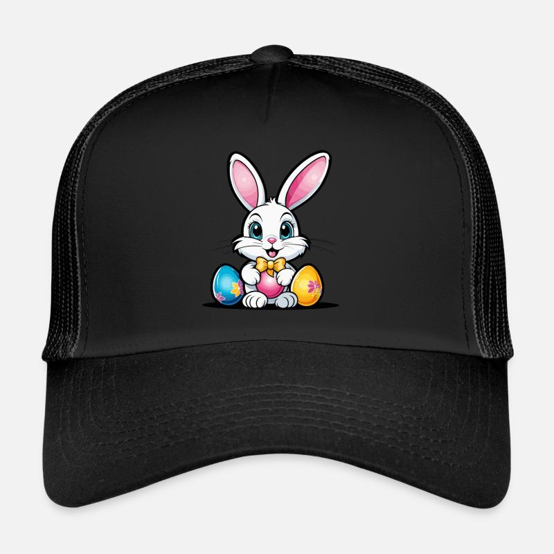 Lapin de Pâques Illustration de Pâques Casquette trucker 