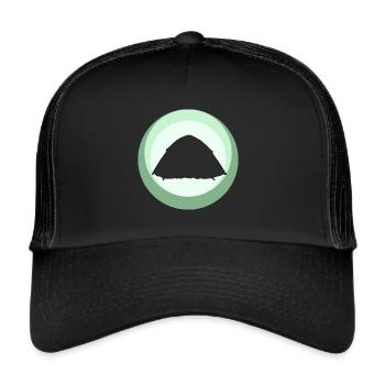 Tentes de camping pour camping-car - Casquette trucker  - noir/noir - Devant
