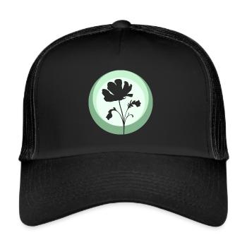 Botany Plants Flowers - Trucker Cap - black/black - Front