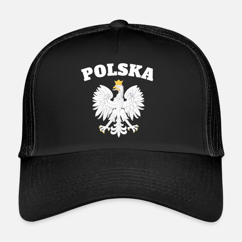 Polska - Trucker Cap - Schwarz/Schwarz