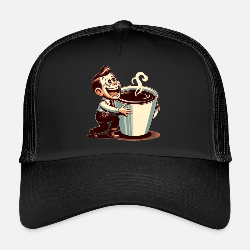 a giant coffee cup Trucker Cap