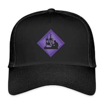 Biochemistry Molecule Biochemist - Trucker Cap - black/black - Front