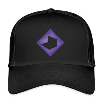 Blogger Homepage Blogging - Trucker Cap - black/black - Front