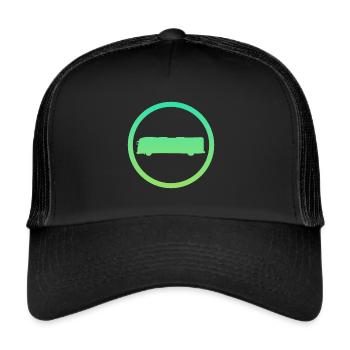 Bus Transport Bus - Trucker Cap - black/black - Front
