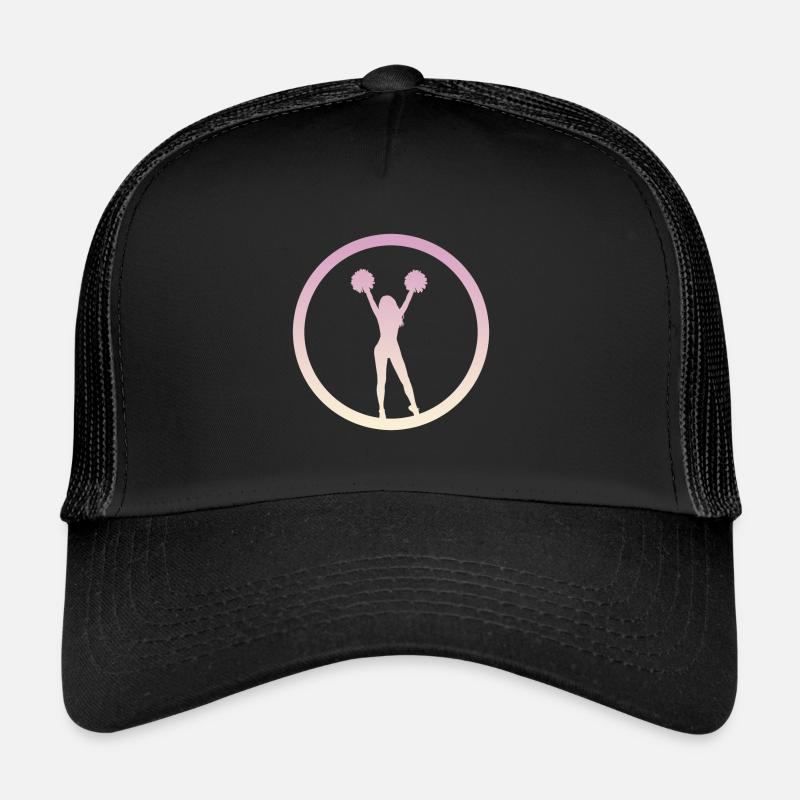 Bommel Cheerleader Cheerleading - Trucker Cap - Schwarz/Schwarz