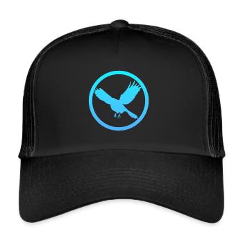 Flying, Animal, Animal - Trucker Cap - black/black - Front