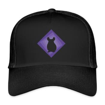 Chinchilla Hamster Chinchilla - Trucker Cap - black/black - Front