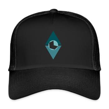 Blogger Writing Blog - Trucker Cap - black/black - Front