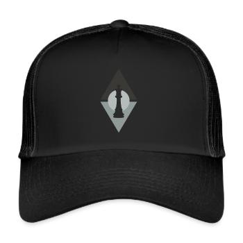 Chess Chess Player Chess Piece - Trucker Cap - black/black - Front