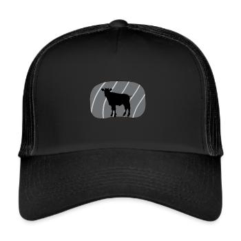 Cornes de vache Vache - Casquette trucker  - noir/noir - Devant