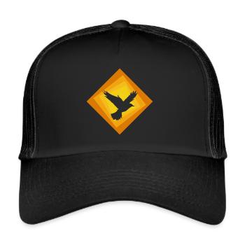 Bird Flock Birds - Trucker Cap - black/black - Front