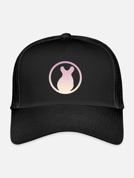 Nagetier Streifenhörnchen Hamster - Trucker Cap - Schwarz/Schwarz