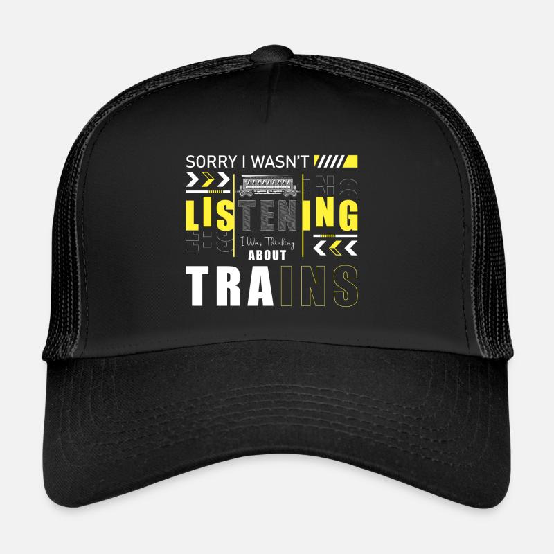 Chemin de fer Trains Train Guiding Passion Casquette trucker 
