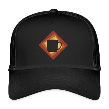 Coffee Coffee Bean Tea - Trucker Cap - black/black - Front