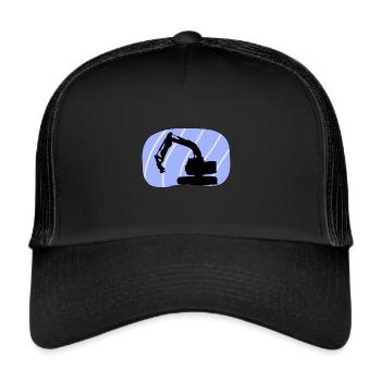 Construction site construction worker construction site - Trucker Cap - black/black - Front