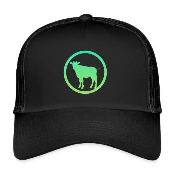 Cows Cows Cow - Trucker Cap - black/black - Front