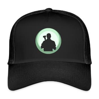 Clé de mécanicien Clé - Casquette trucker  - noir/noir - Devant