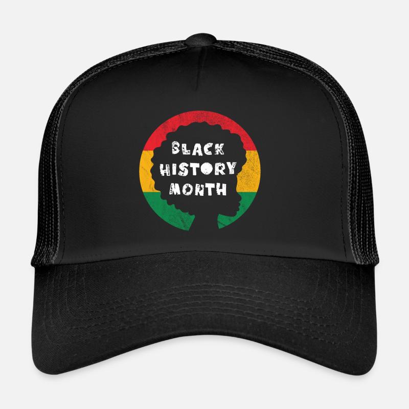 Black History Month - Trucker Cap - Schwarz/Schwarz