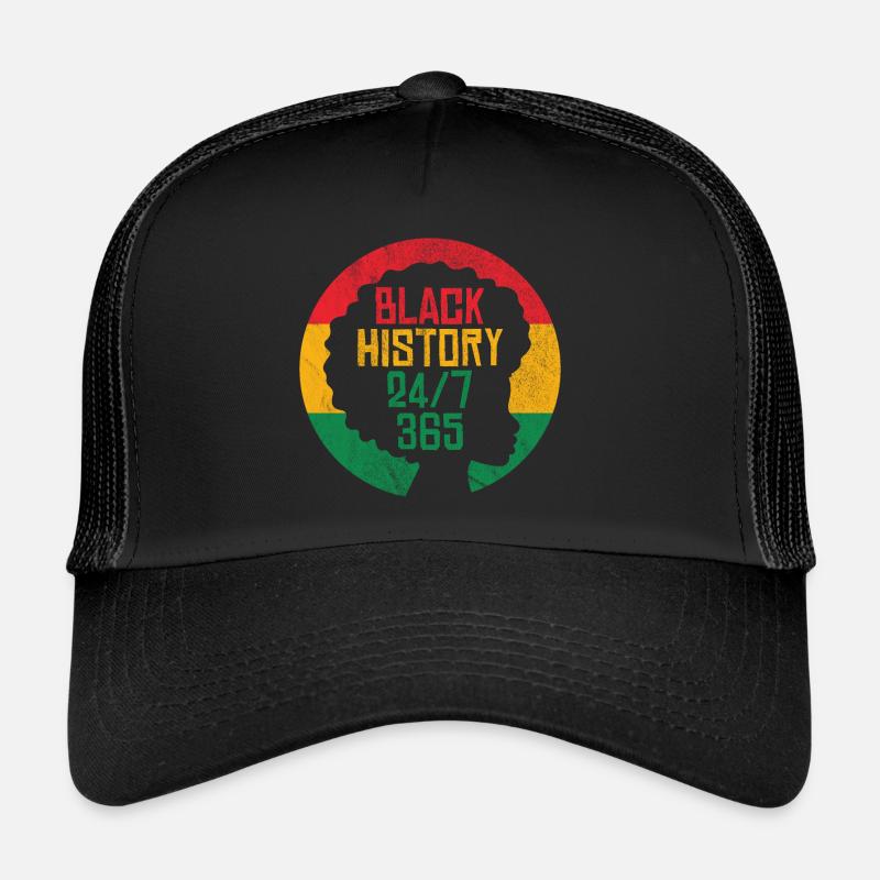 Schwarze Geschichte 24/7 365 Trucker Cap