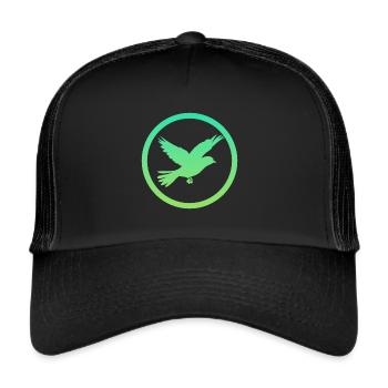 Flying, Flying, Animal - Trucker Cap - black/black - Front
