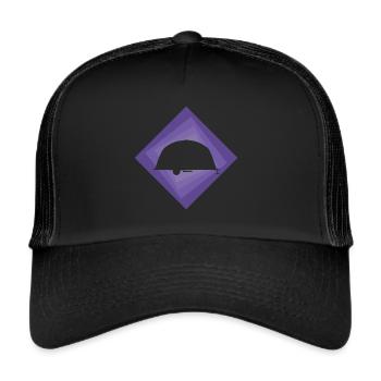 RV Camping Camper Camper - Trucker Cap - black/black - Front