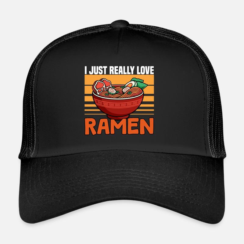 J’adore vraiment les ramen Casquette trucker 